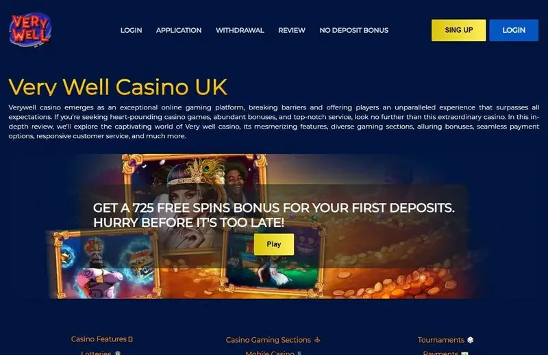 Very well casino in United Kingdom